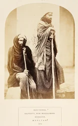 Bukiyanas, Rajpoots, jetzt Mussulmanen, Googaira, Mooltan, aus The People of India, von J. Forbes Watson, veröffentlicht 1868